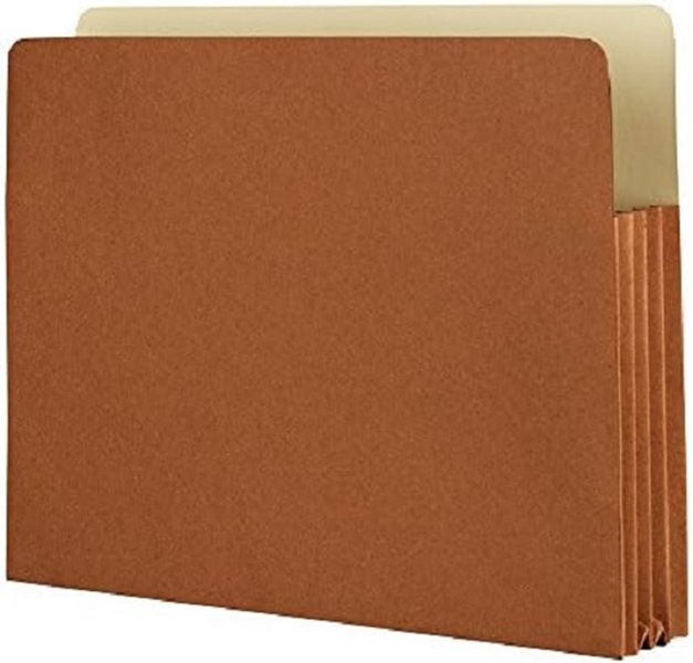 ACCORDION-STYLE FILE JACKET WITH 1 3/4 I