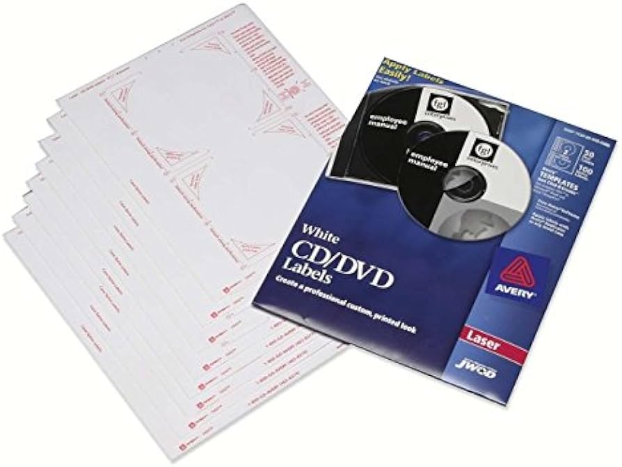 AVERY CD/DVD LABEL MAKER KIT, REFILLS, 5