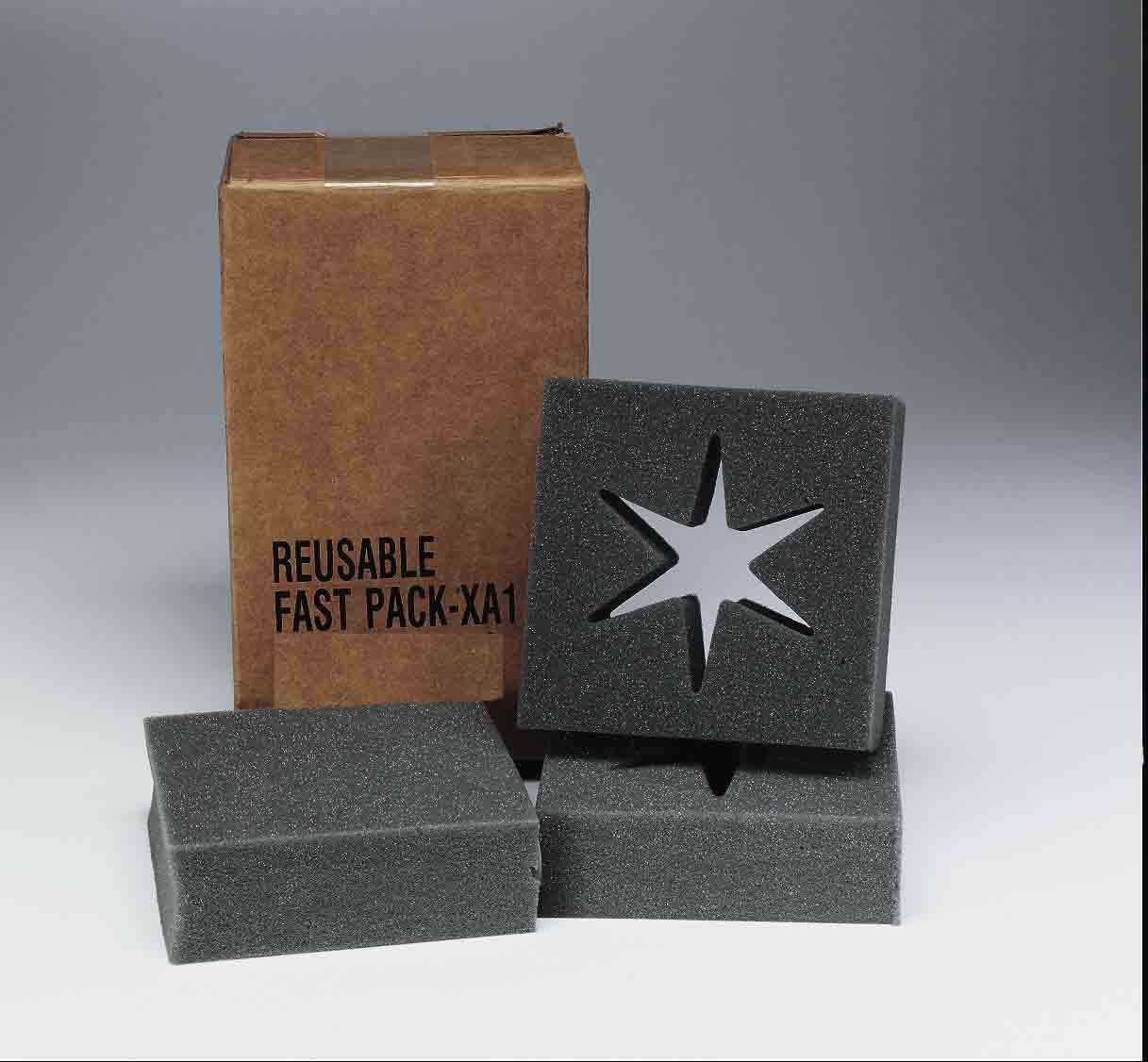 CUSHIONED SHIPPING BOX, VERTICAL STAR PA