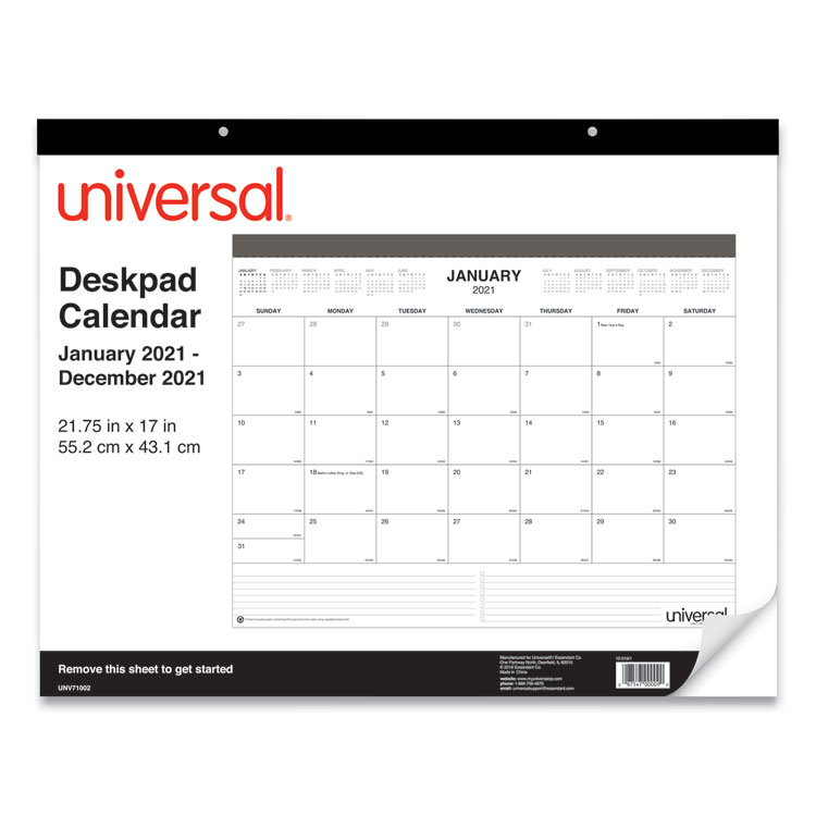 2025 Desk Pad Calendar, 22 x 17