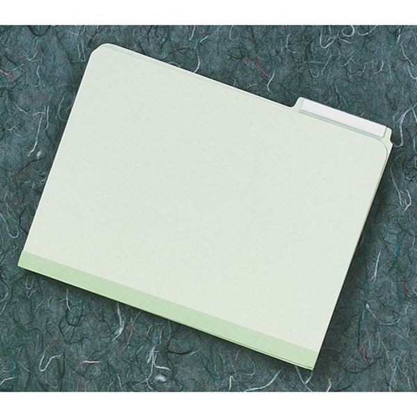 Skilcraft File Folder Light Green Pressboard Letter 1/5 Cut Recycled, 100/PK Skilcraft File Folder Light Green Pressboard Letter 1/5 Cut Recycled, 100/PK