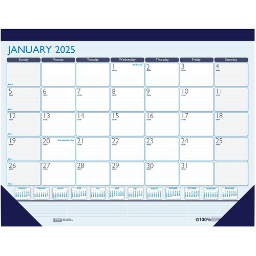 2025 Contempo Desk Calendar, 18.5x13
