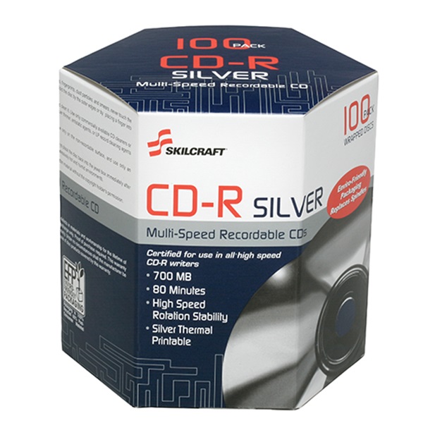 THERMAL PRINTABLE CD-R, 100/PACK