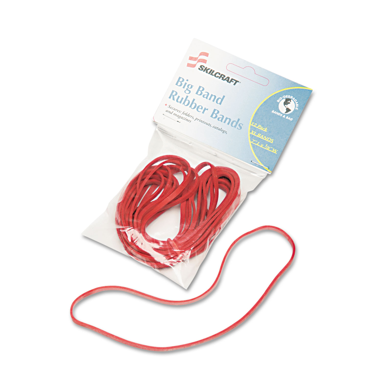 BIG BAND RUBBER BANDS, 7 X 1/8, 12/PACK