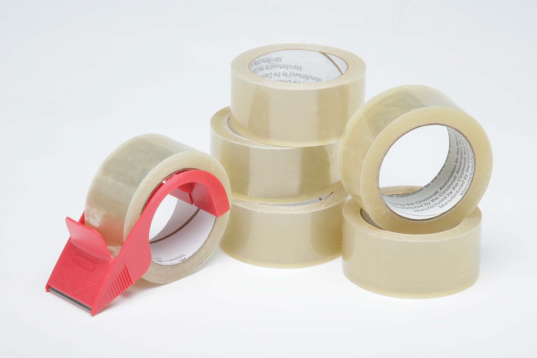 COMMERCIAL PACKAGING TAPE W/DISPENSER, 2