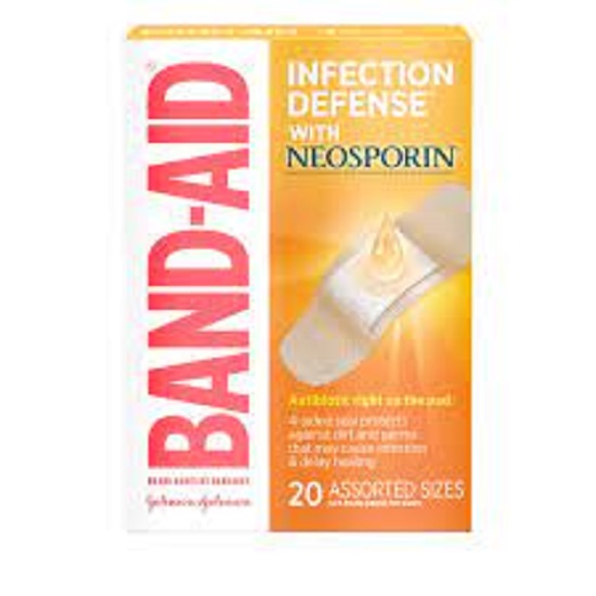 BAND-AID Antibiotic Adhesive Bandages, 20/BX