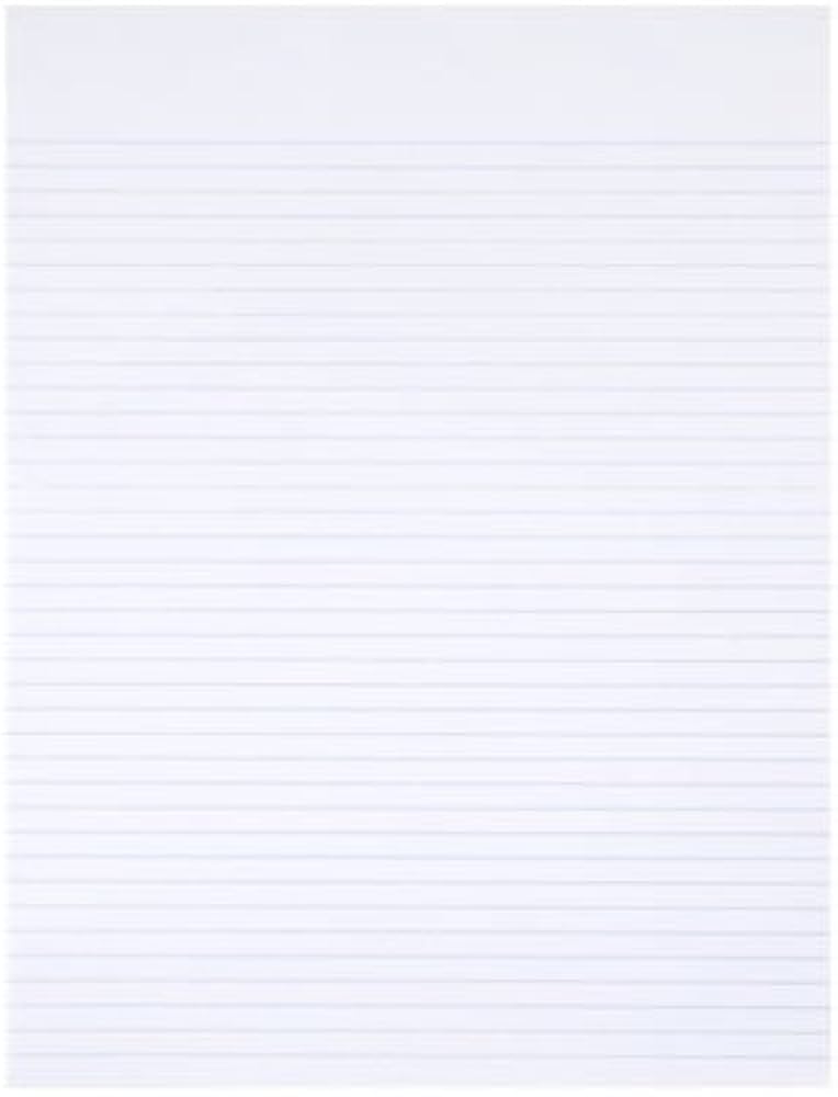 WRITING PAD, NARROW RULE, 8 1/2 X 11, WH