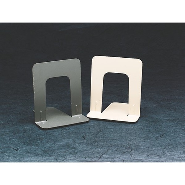 BEIGE METAL BOOKEND 5"