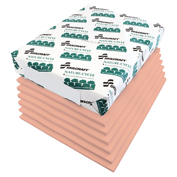 BOND PAPER, 8 1/2 X 11, SALMON