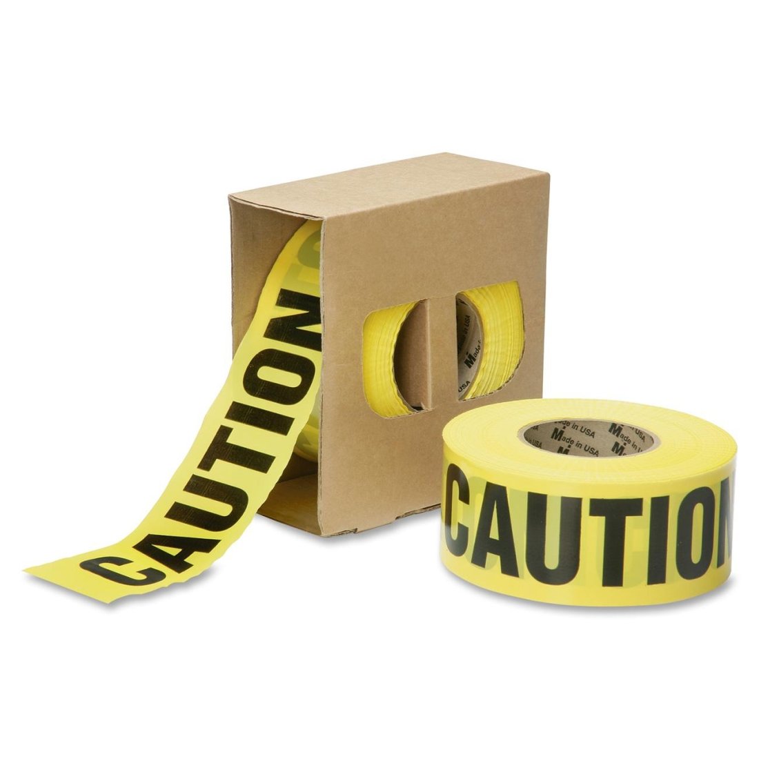 CAUTION BARRICADE TAPE, 3 MIL THICK, 3"