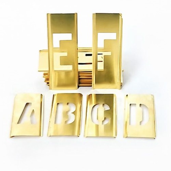 BRASS STENCIL SET - 1-1/2"