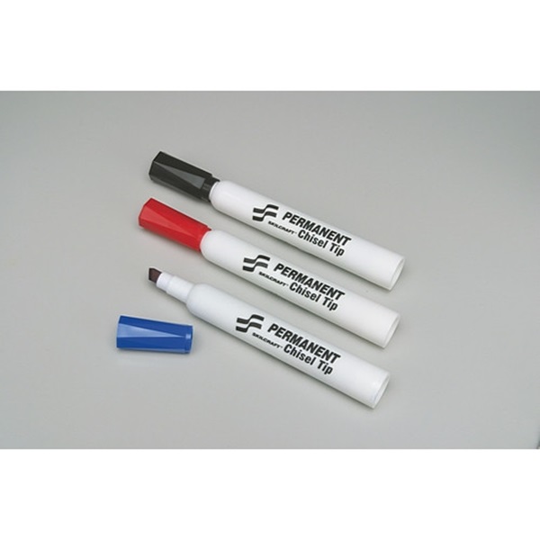 MARKER SET, TUBE TYPE, CHISEL TIP, 3 COL