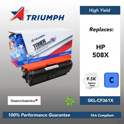 Remanufactured Skilcraft Toner, Cyan, Yield 9500