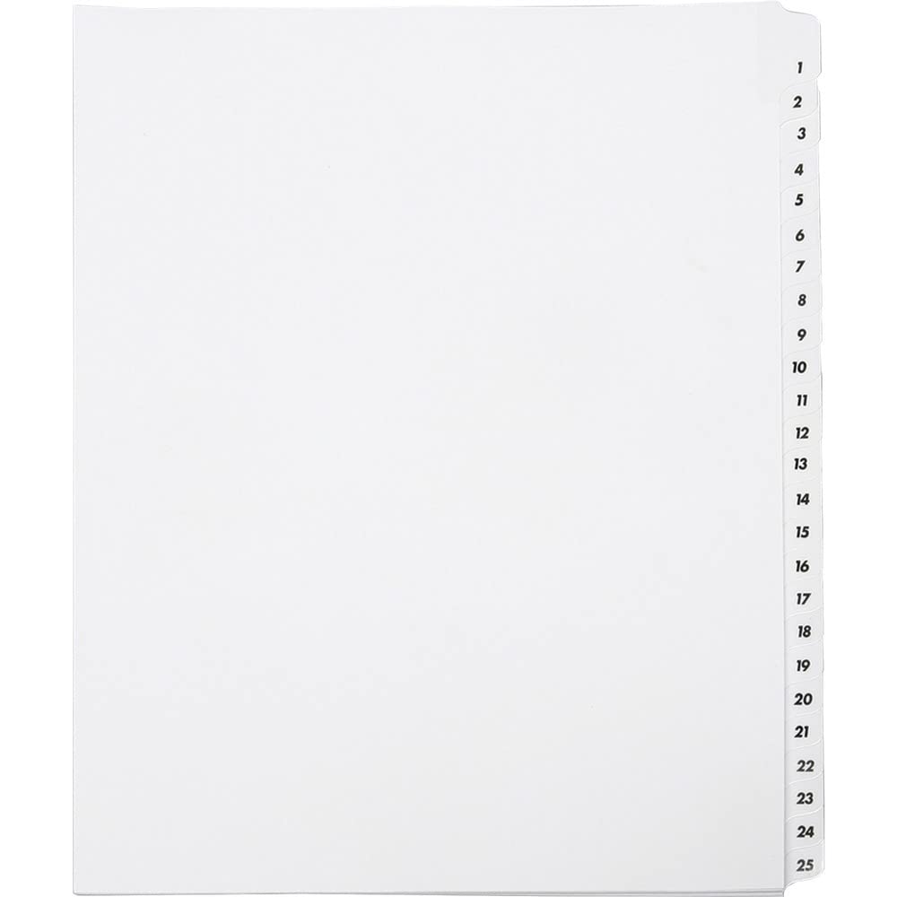 TABLE OF CONTENTS INDEX, 1-25, LEGAL, WH