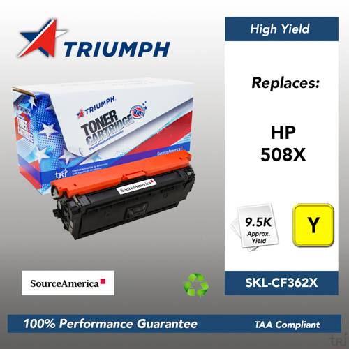 Remanufactured Skilcraft Toner, Yellow, Yield 9500 Remanufactured Skilcraft Toner, Yellow, Yield 9500