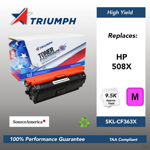 Remanufactured Skilcraft Toner, Magenta, Yield 9500 Remanufactured Skilcraft Toner, Magenta, Yield 9500