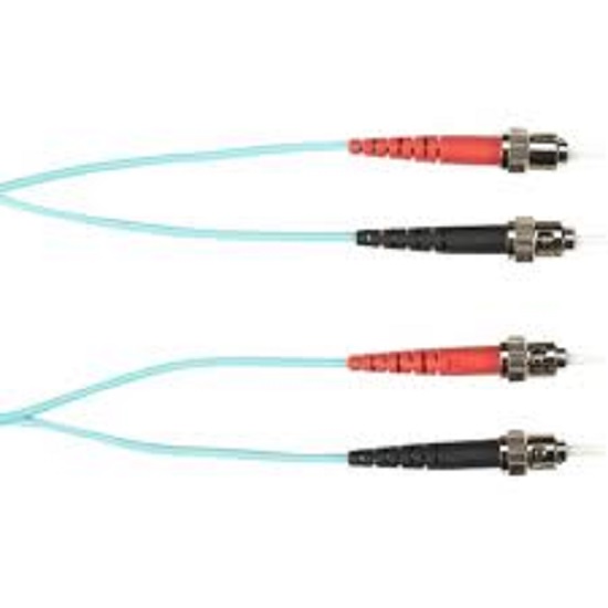 Black Box OM3 50/125 Multimode Fiber Optic Patch Cable, Aqua Black Box OM3 50/125 Multimode Fiber Optic Patch Cable, Aqua