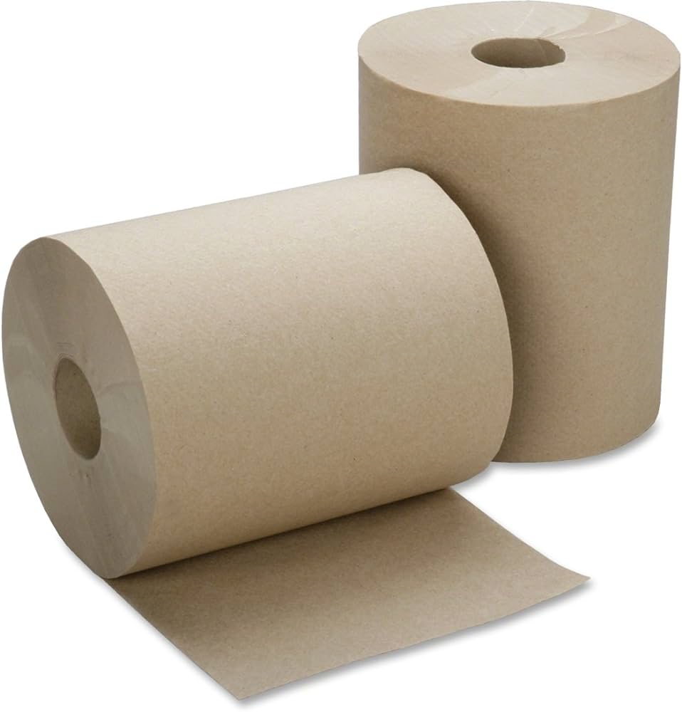 CONTINUOUS ROLL PAPER TOWEL, 8" X 600FT,