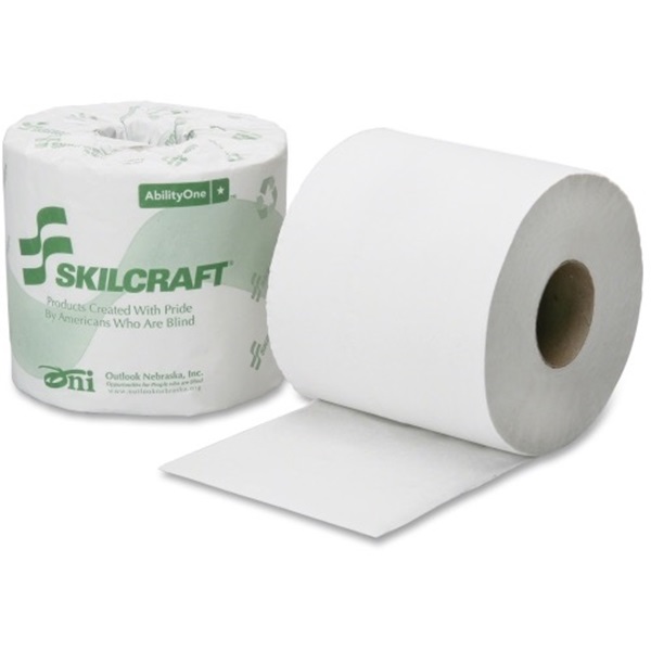 Skilcraft 2-Ply Toilet Tissue, White, 4x3 3/4 Skilcraft 2-Ply Toilet Tissue, White, 4x3 3/4