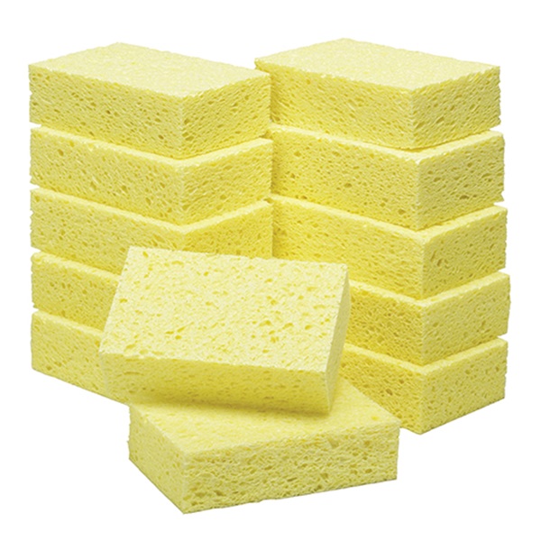 SKILCRAFT Yellow Cellulose Sponge, 1/DZ