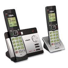 VTECH 2-Handset Cordless Phone DECT 6.0 Sil/Blk