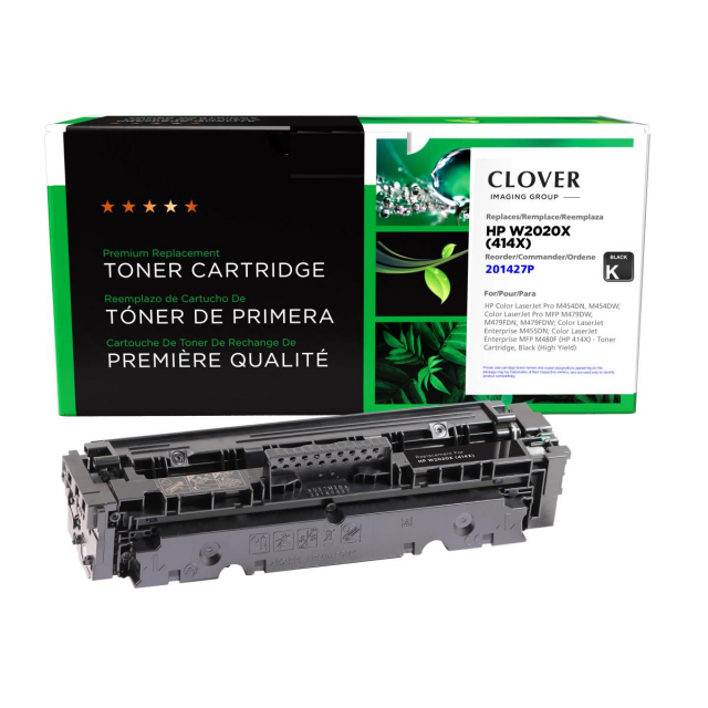 Clover Black Toner Cartridge for HP 414X