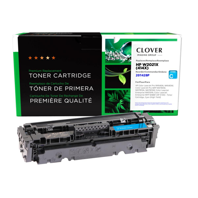 Clover Cyan Toner Cartridge for HP 414X