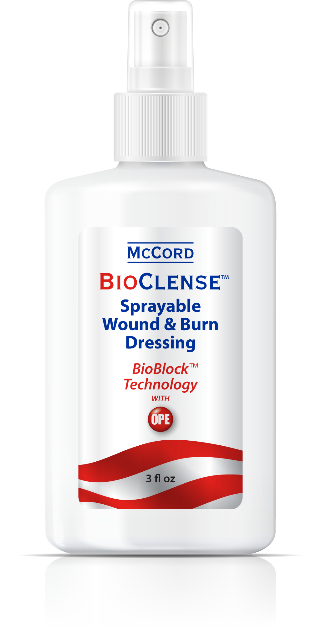 McCord BioClense Sprayable Wound & Burn Dressing, 3 fl oz. McCord BioClense Sprayable Wound & Burn Dressing, 3 fl oz.