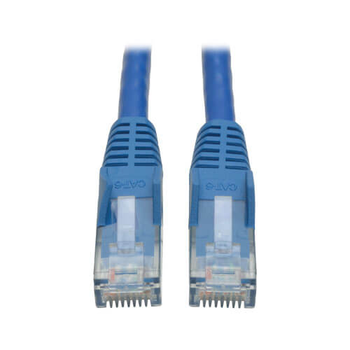 Tripp Lite CAT6 Gigabit Snagless Molded Patch Cable, 10 ft, Blue
