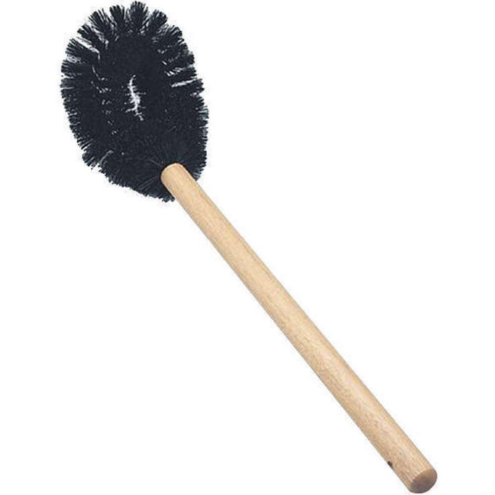 SANITARY BRUSH, 14" WOOD HANDLE