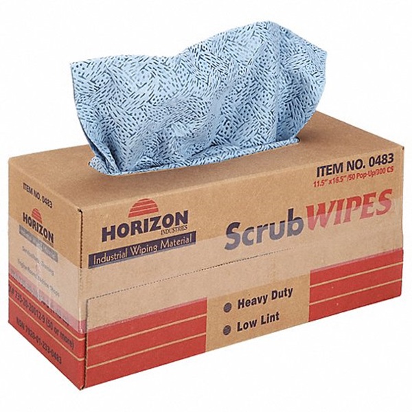 SCRUBWIPES PREPARATION WIPERS, BLUE, 300