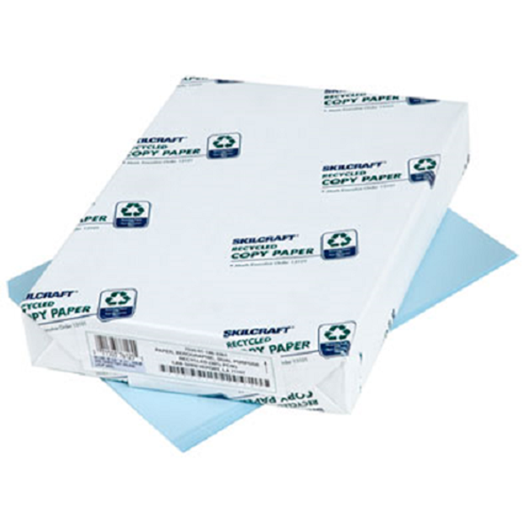 Skilcraft Colored Copy Paper, Blue, 10RM/BX Skilcraft Colored Copy Paper, Blue, 10RM/BX