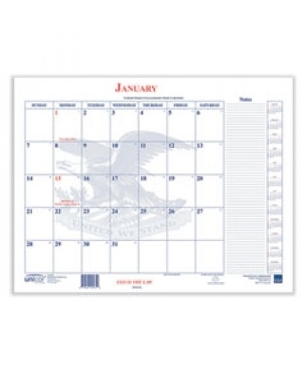 2025 UNICOR Monthly Desk Blotter Calendar Pad