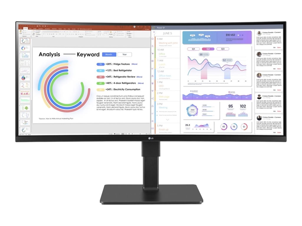 LG 34" WQHD UltraWide LED Curved Monitor