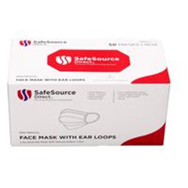3-Ply Face Mask, Blue, 24 BX/CS