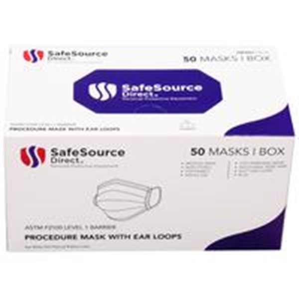 3-Ply Procedure Mask, Level 1, Blue, 24 BX/CS