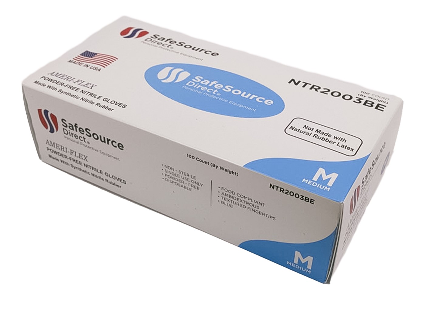 Ameri-Flex Multi Purpose Nitrile Glove, Blue, Size S, 10 BX/CS Ameri-Flex Multi Purpose Nitrile Glove, Blue, Size S, 10 BX/CS