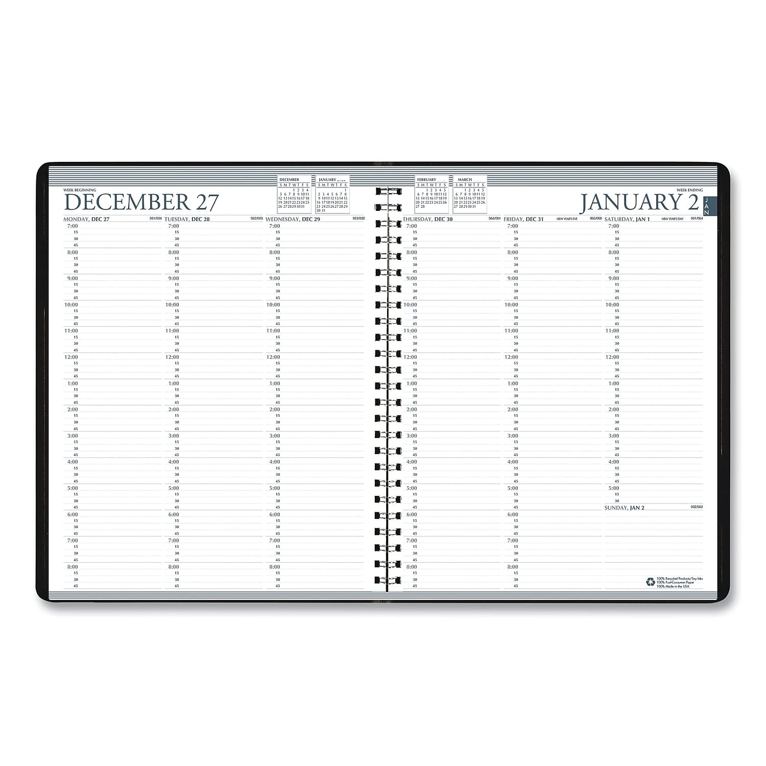SKILCRAFT Appoinment Planner, 2025 Weekly, 8-1/2" W x 11" H SKILCRAFT Appoinment Planner, 2025 Weekly, 8-1/2" W x 11" H