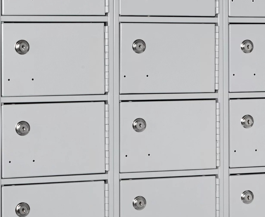 U-Line Cell Phone Locker, Five Tier, 3 Wide, 27 x 12 x 31"