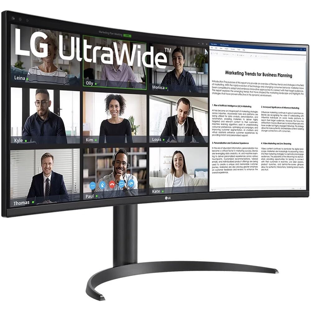 LG 34 WQHD Ultrawide Monitor 34BR55QC w/ Power Out