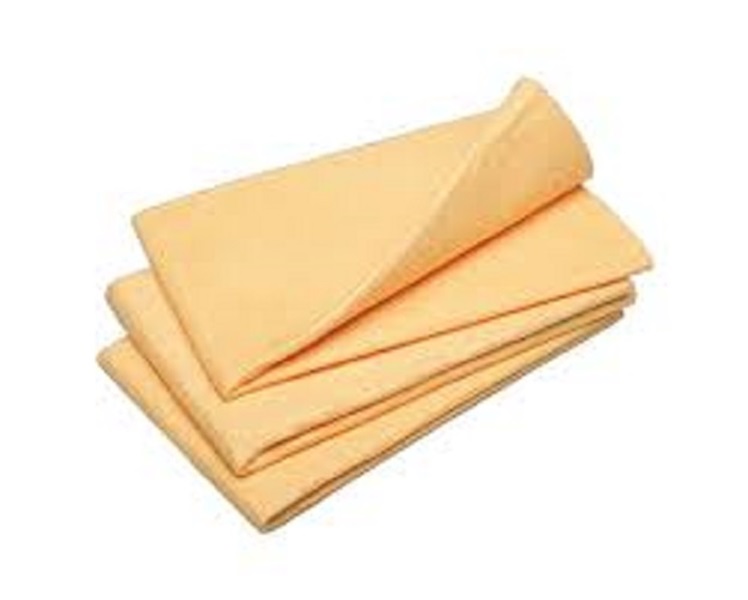 SYNTHETIC SHAMMY CLOTH, 23 X 20, ORANGE,