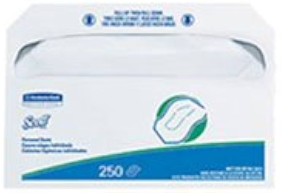 Scott Personal Seats Toilet Sear Covers, 14.5 x 17, White, 5000/CT Scott Personal Seats Toilet Sear Covers, 14.5 x 17, White, 5000/CT