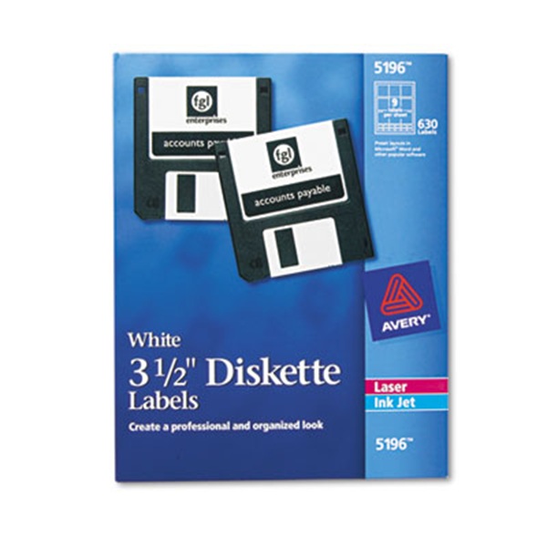 Avery Laser/Inkjet Media Labels, 2.75" x 2.75", Matte White, 70 SH/BX