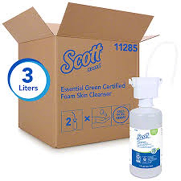 Scott Essential Green Foam Skin Cleanser Refill, 1,500 mL, 2/CT Scott Essential Green Foam Skin Cleanser Refill, 1,500 mL, 2/CT
