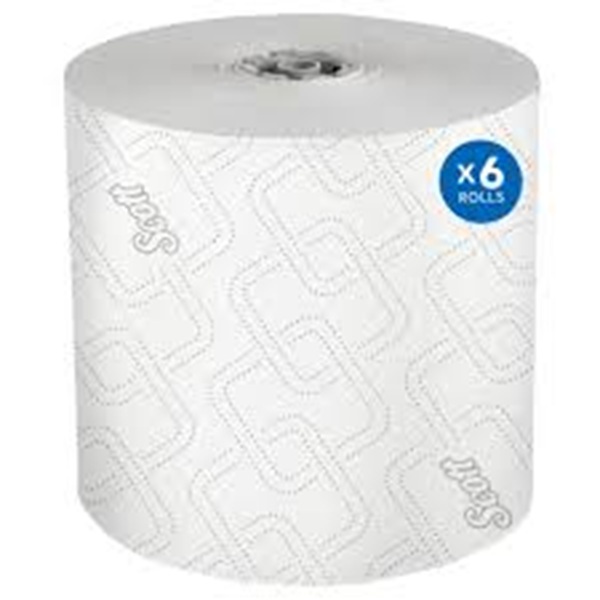 Scott Pro Hard Paper Towels w/ Elevated Design, 1-Ply, 1,150 ft, 6 RL/CT Scott Pro Hard Paper Towels w/ Elevated Design, 1-Ply, 1,150 ft, 6 RL/CT