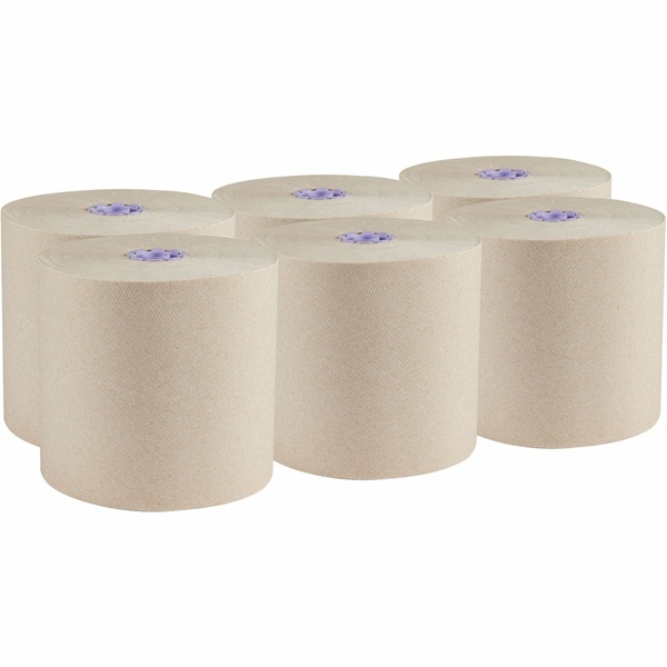 Scott 100% Recycled Fiber Hard Roll Towel, 1-Ply, 8"x700ft, Brown, 6 RL/CT Scott 100% Recycled Fiber Hard Roll Towel, 1-Ply, 8"x700ft, Brown, 6 RL/CT