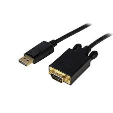 Connect a DisplayPort-equipped PC to a VGA monitor/projector, with a 6ft cable-DisplayPort to VGA Adapter-DisplayPort to VGA Converter-DisplayPort to VGA Cable-DP to VGA Adapter-Active DisplayPort to VGA