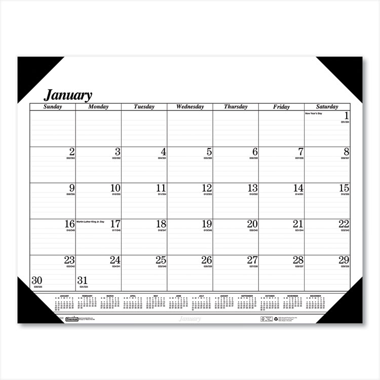 2025 Monthly Desk Pad Calendar, 22x17