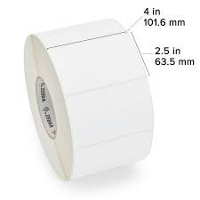 Zebra TT Label Polyester (4" x 2.5") (3" Core)