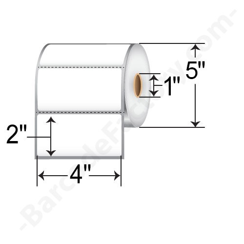 ZEBRA DIRECT THERMAL LABEL PAPER (4" X